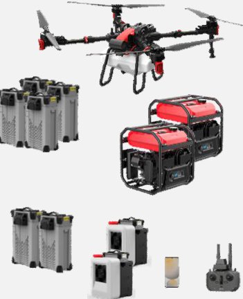 KIT DRON AGRICOLA P100 PRO EQUIPADO CON SISTEMA DE ASPERSION INTELIGENTE DE 60 L. -AERONAVE P100 PRO (1) -SISTEMA DE ASPERSION 60 L REVOSPRAY P3 (1) -CONTROL REMOTO ARC3 CON RTK (1) -SMARTPHONE CON ANDROID (1) -BATERIA INTELIGENTE B13970S (4) -TORRE DE ENFRIAMIENTO M8BC5AH (2) -ESTACION DE CARGA MOVIL GC4000+ (2) -CORREA (1) "Promoción otoño - invierno 2026" -BATERIA INTELIGENTE B13970S (2) Regalo P100 PRO / REVOSPR AY P3 – FORJA, Tetela del Volcán, Morelos
