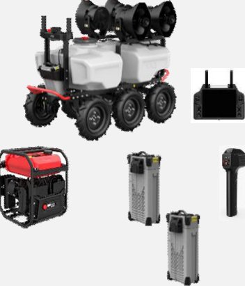 KIT ROVER AGRICOLA R200 DE 240 L 4 BOQUILLAS GENERADOR. -ROVER REVOSPRAY R200 (1) -CONTROL REMOTO SRC5 (1) -ESTACION DE CARGA MOVIL GC4000+ (1) -BATERIA INTELIGENTE B141050 (1) -ESTACION MOBIL XRTK7 (1) "Promoción otoño - invierno 2026" -BATERIA INTELIGENTE B141050 (1) Regalo R200 – FORJA, Tetela del Volcán, Morelos